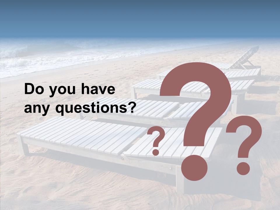 Off Season Sand Chair PowerPoint Template