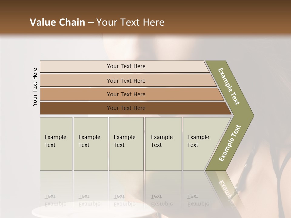 Caucasian Female Face PowerPoint Template