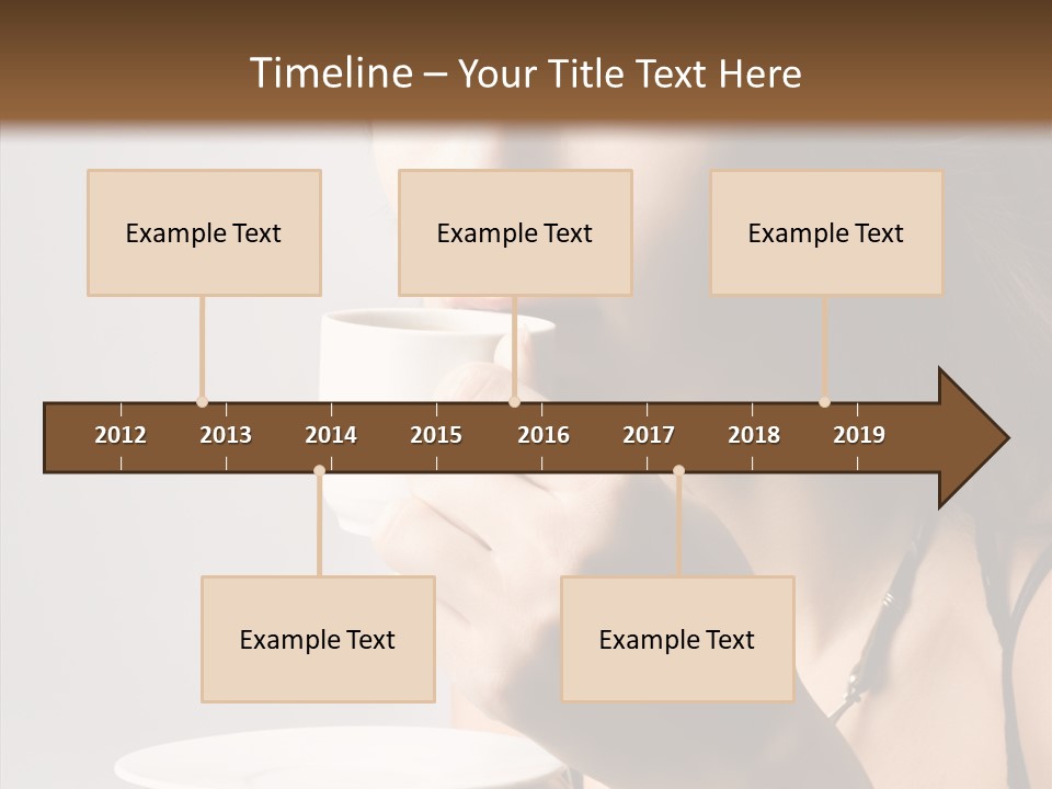 Caucasian Female Face PowerPoint Template