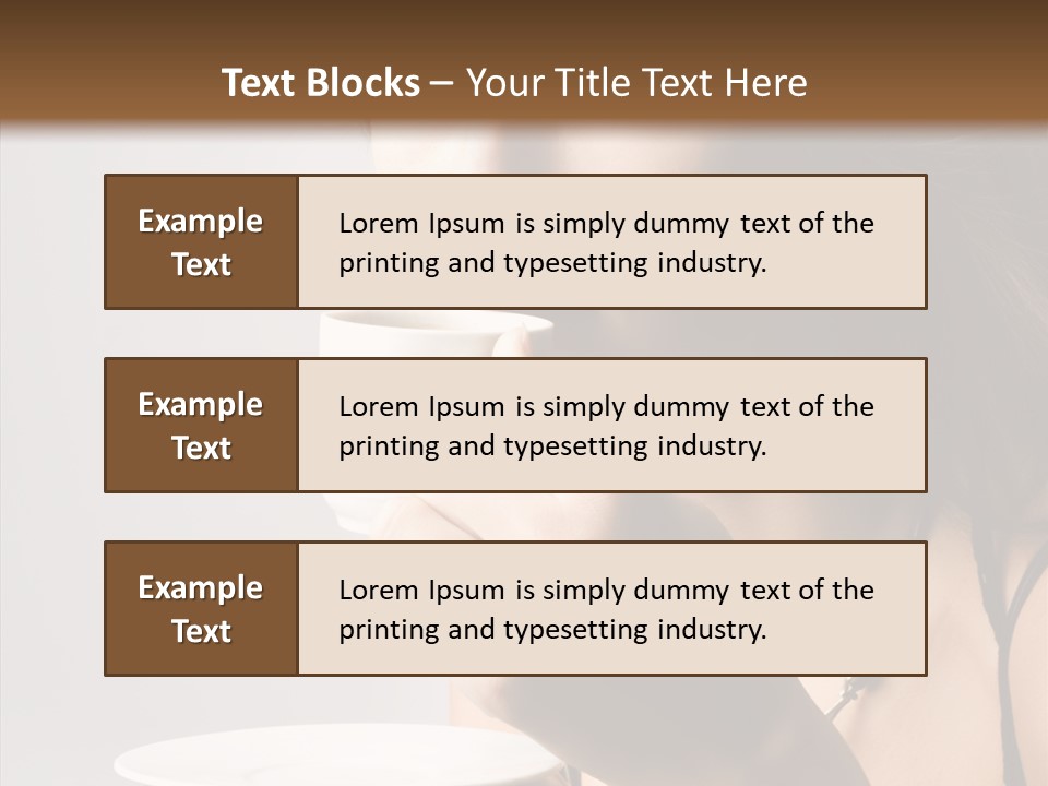 Caucasian Female Face PowerPoint Template