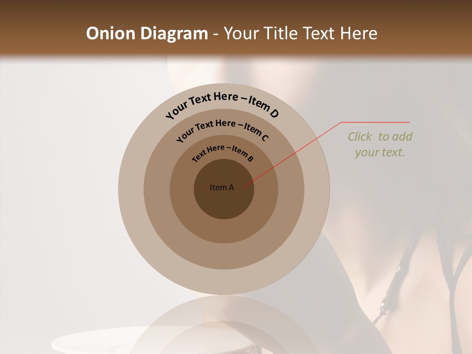 Caucasian Female Face PowerPoint Template