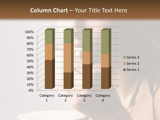 Caucasian Female Face PowerPoint Template