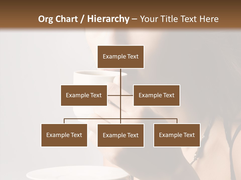 Caucasian Female Face PowerPoint Template