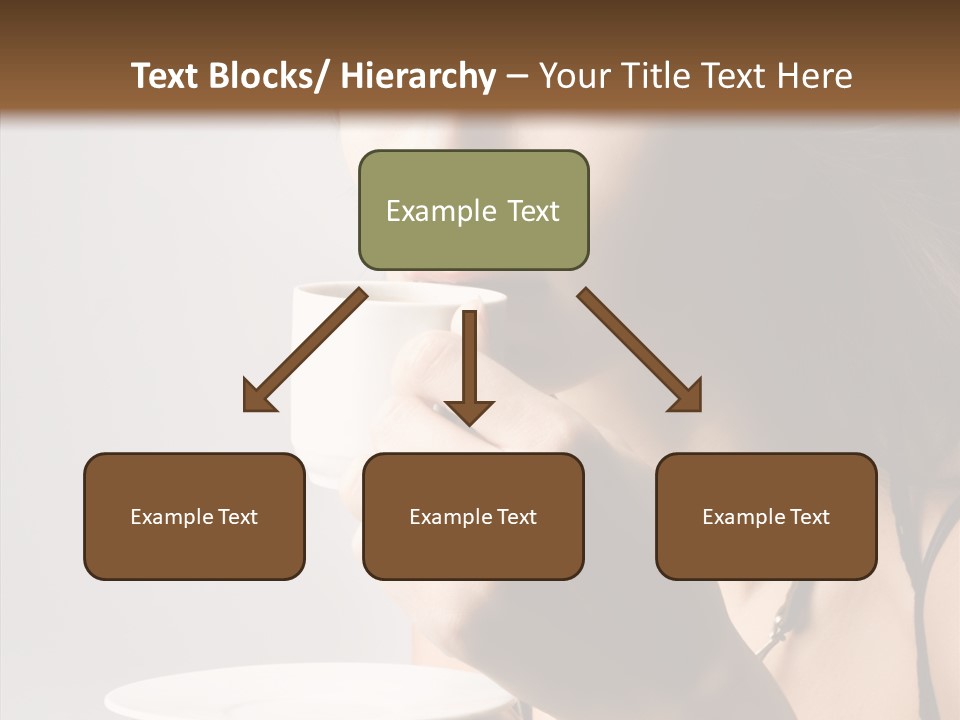 Caucasian Female Face PowerPoint Template