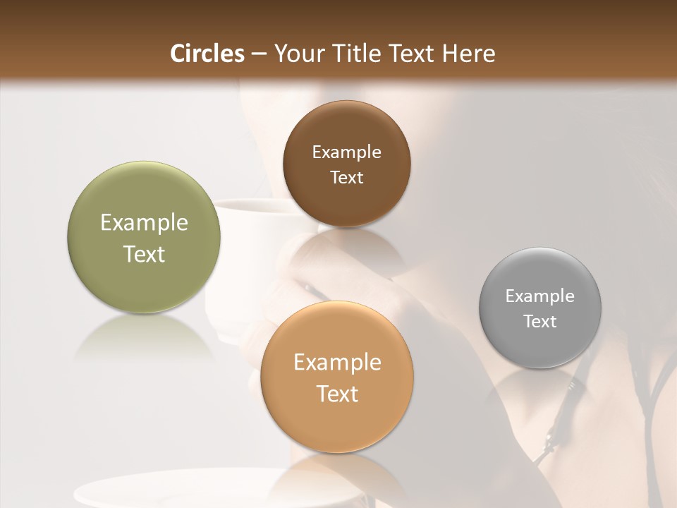 Caucasian Female Face PowerPoint Template