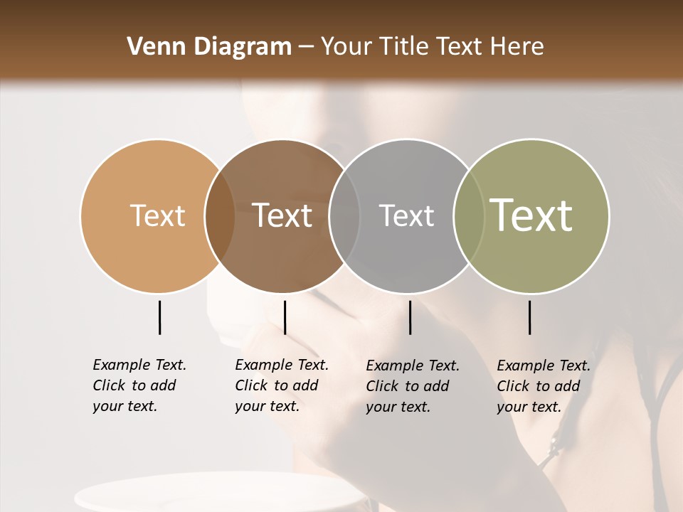 Caucasian Female Face PowerPoint Template