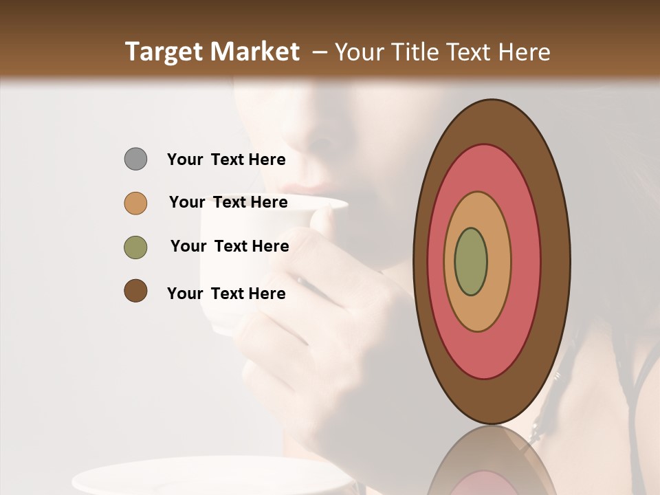 Caucasian Female Face PowerPoint Template