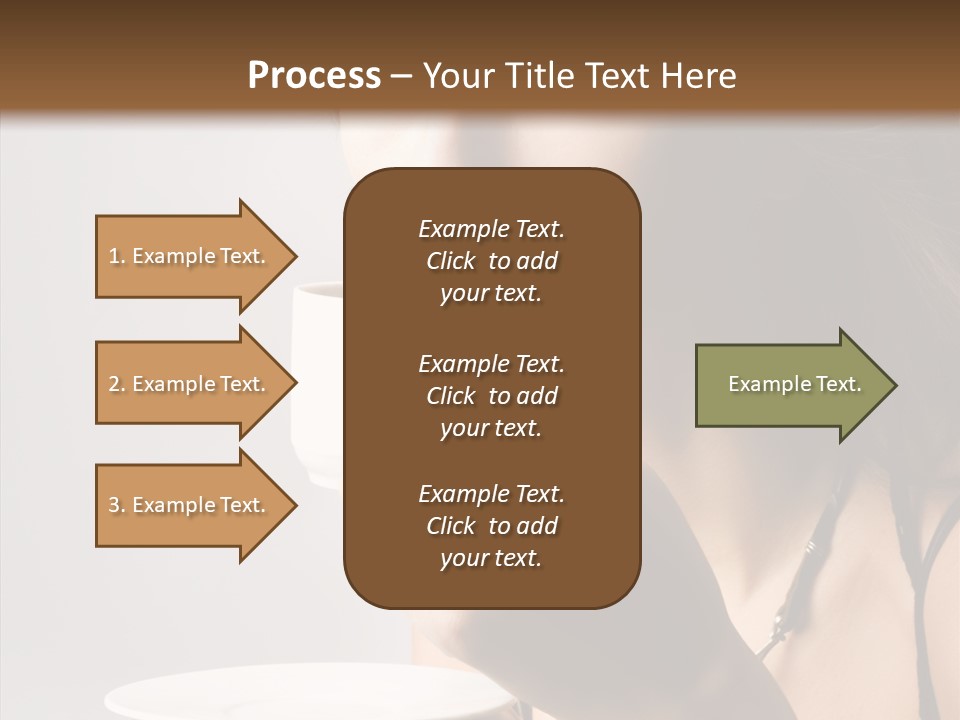 Caucasian Female Face PowerPoint Template