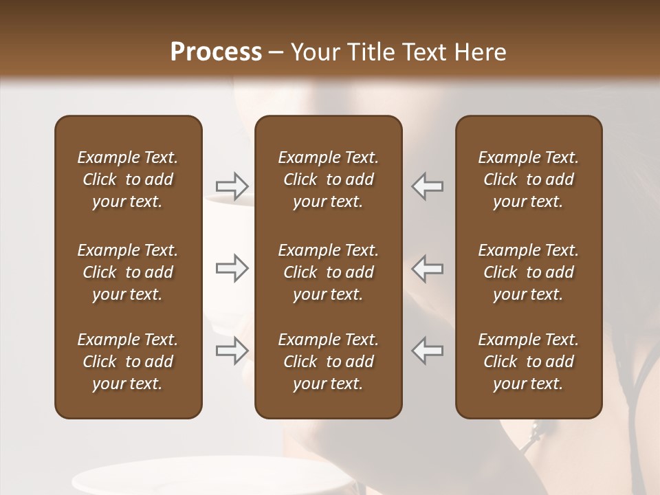 Caucasian Female Face PowerPoint Template