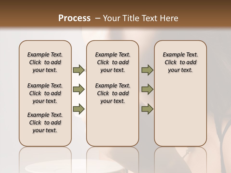 Caucasian Female Face PowerPoint Template