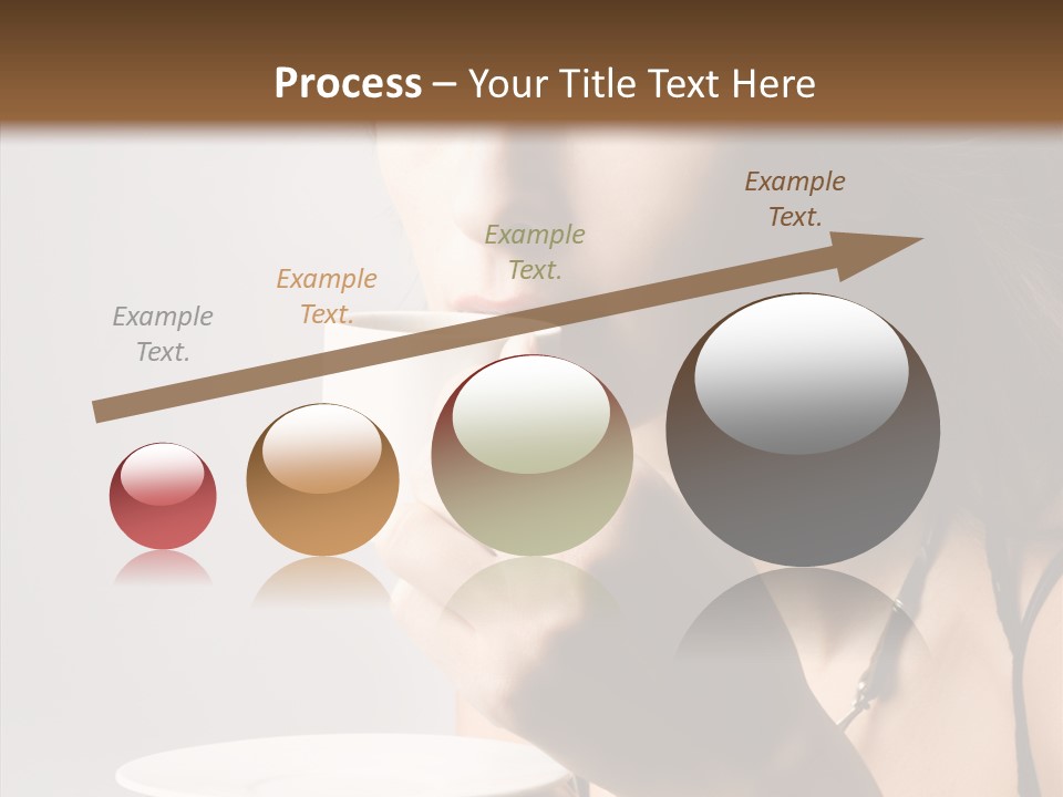 Caucasian Female Face PowerPoint Template