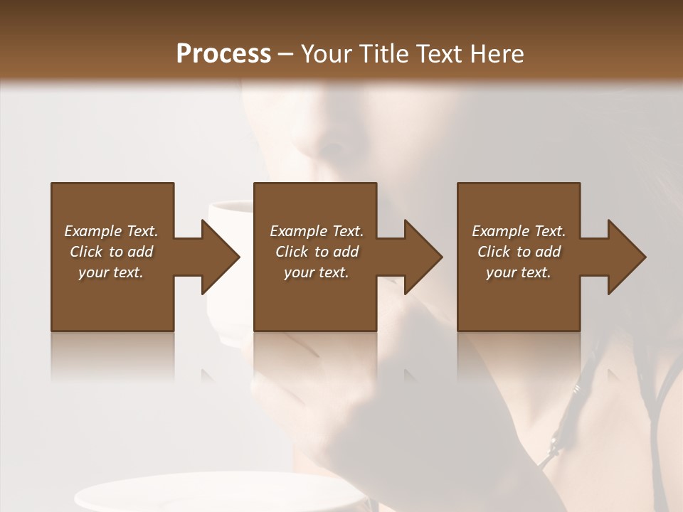 Caucasian Female Face PowerPoint Template