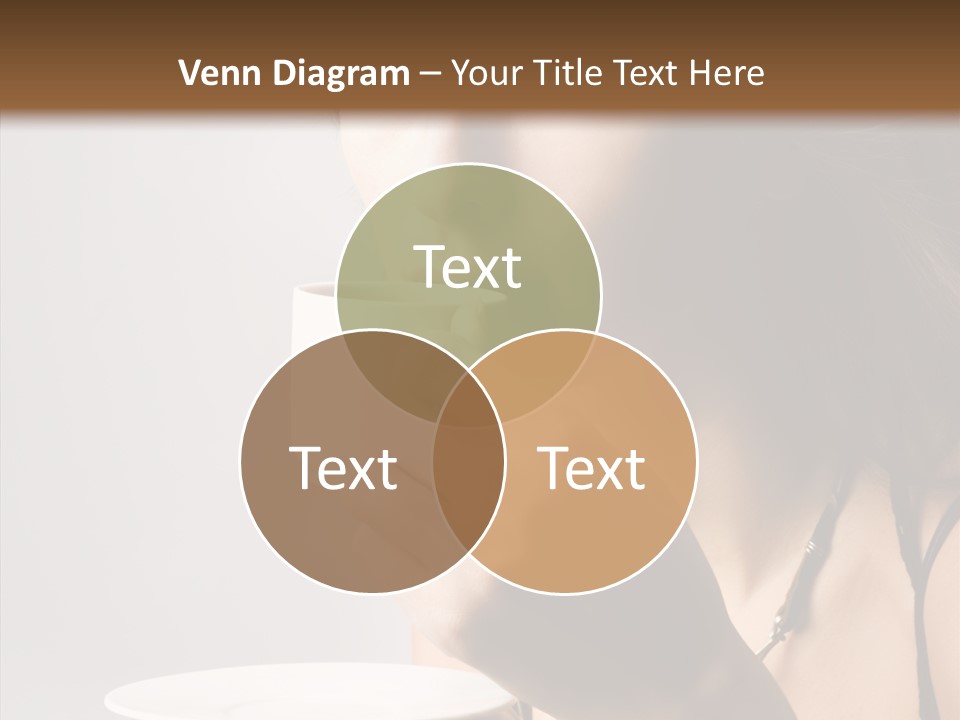 Caucasian Female Face PowerPoint Template