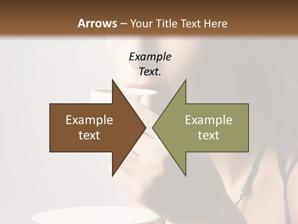 Caucasian Female Face PowerPoint Template