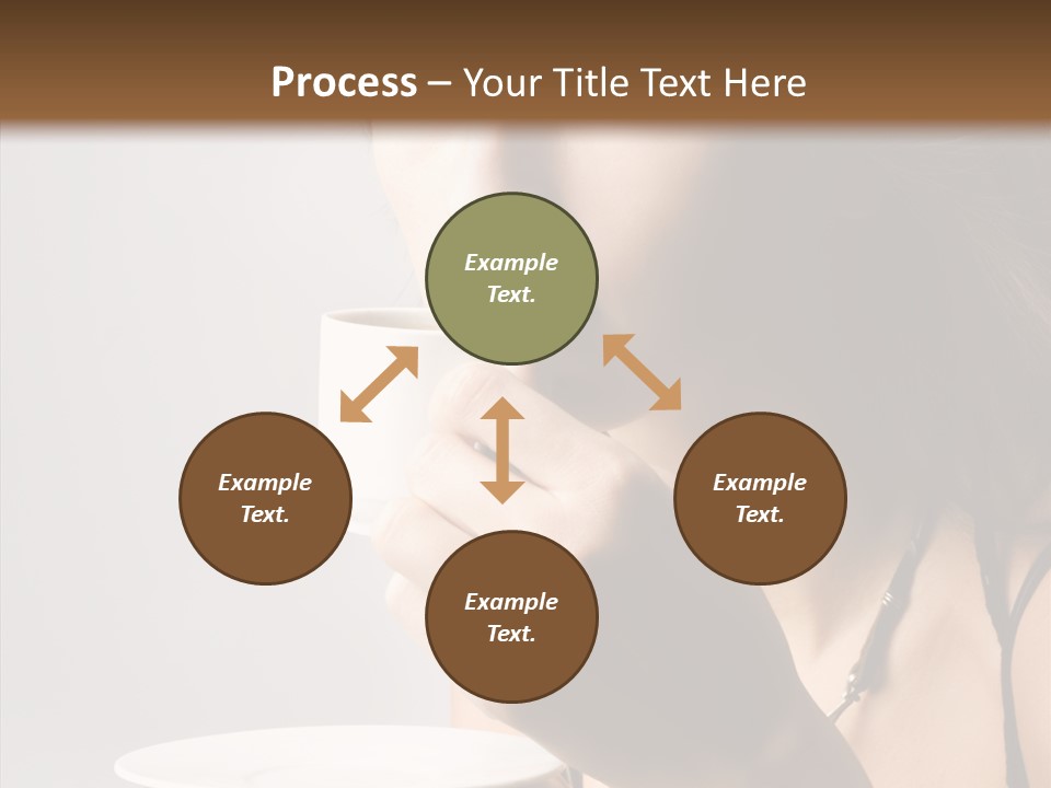 Caucasian Female Face PowerPoint Template