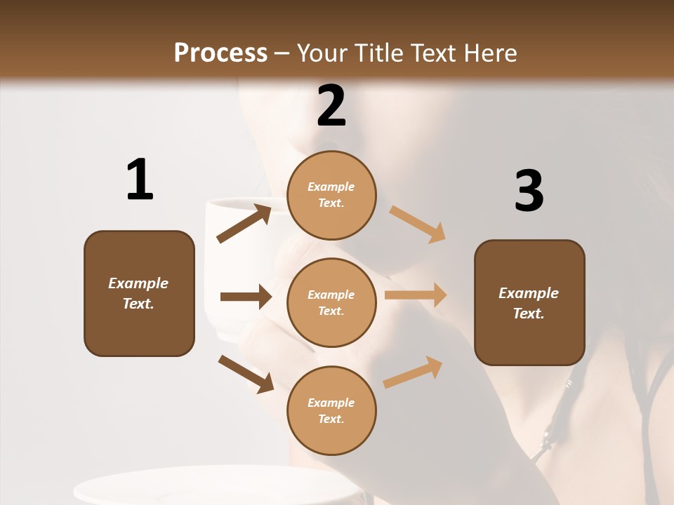 Caucasian Female Face PowerPoint Template