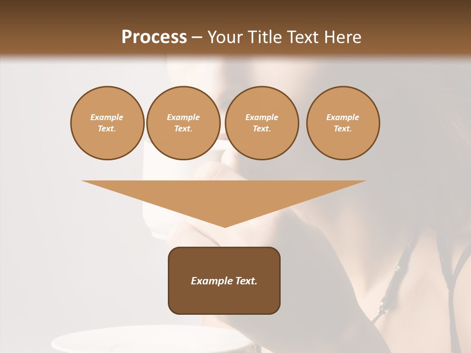 Caucasian Female Face PowerPoint Template