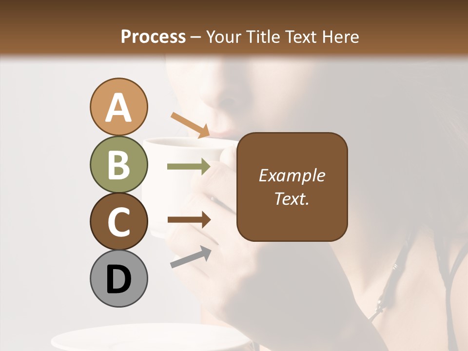 Caucasian Female Face PowerPoint Template