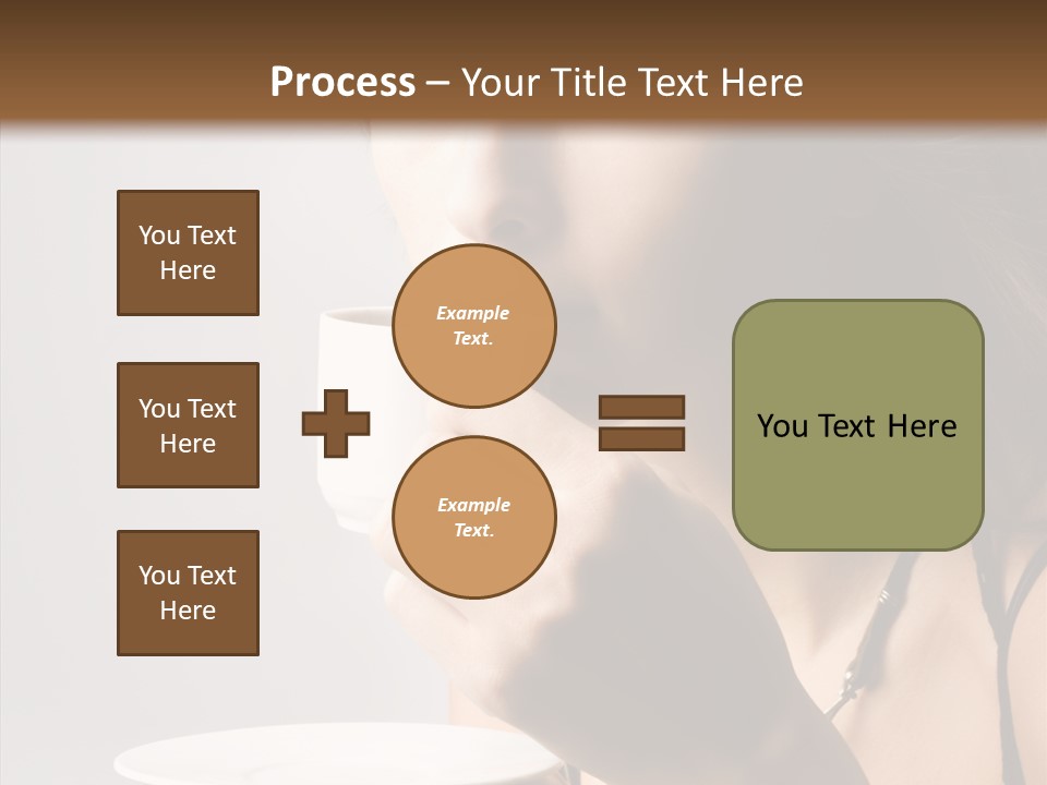Caucasian Female Face PowerPoint Template