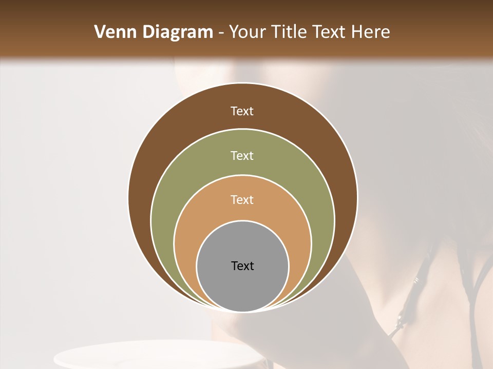 Caucasian Female Face PowerPoint Template