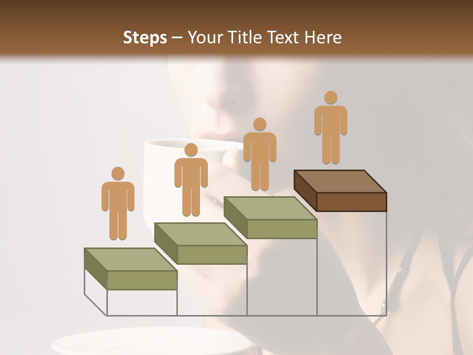 Caucasian Female Face PowerPoint Template