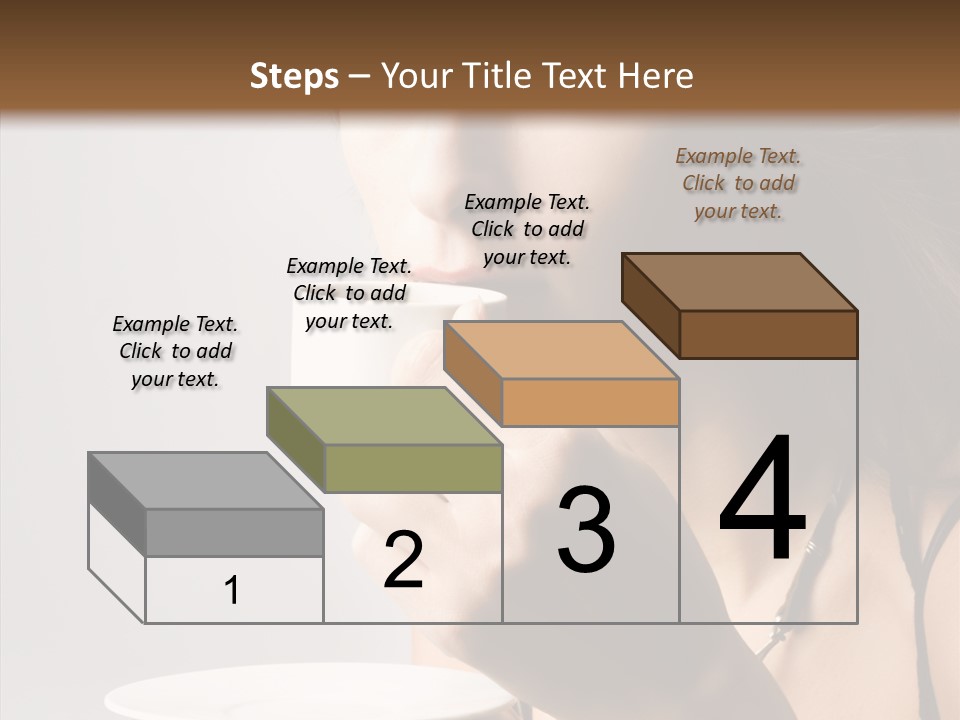 Caucasian Female Face PowerPoint Template