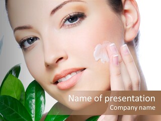 Moisturizer Freshness Healthcare PowerPoint Template