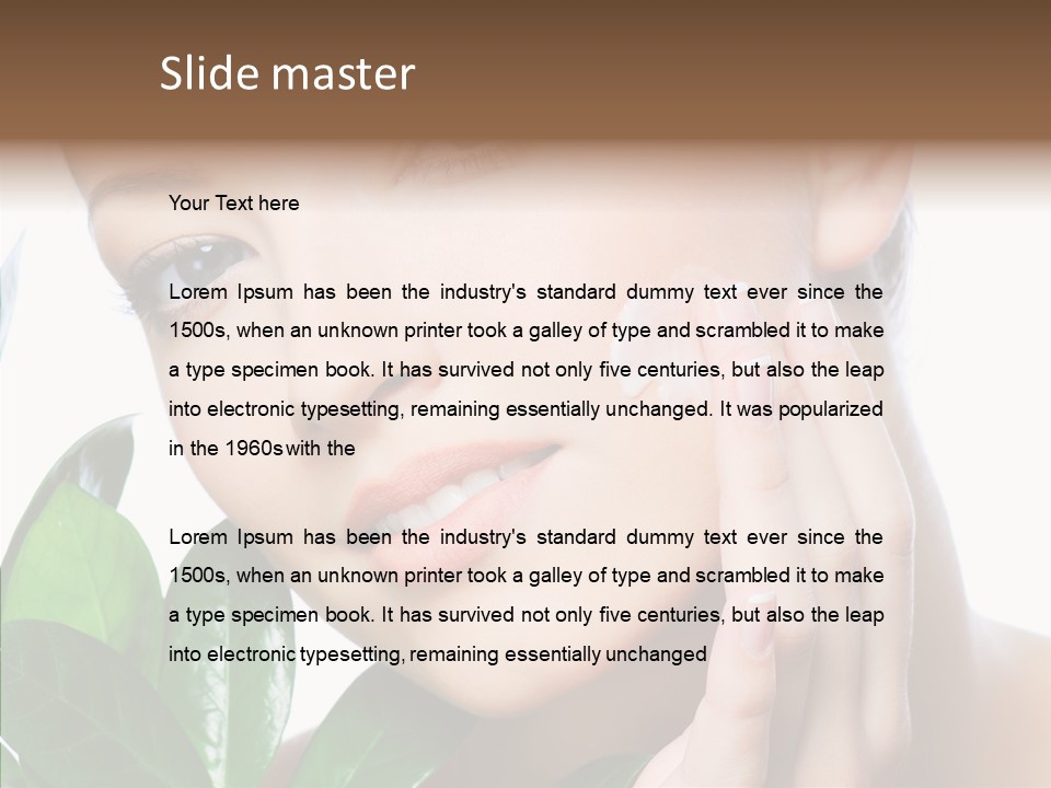 Moisturizer Freshness Healthcare PowerPoint Template