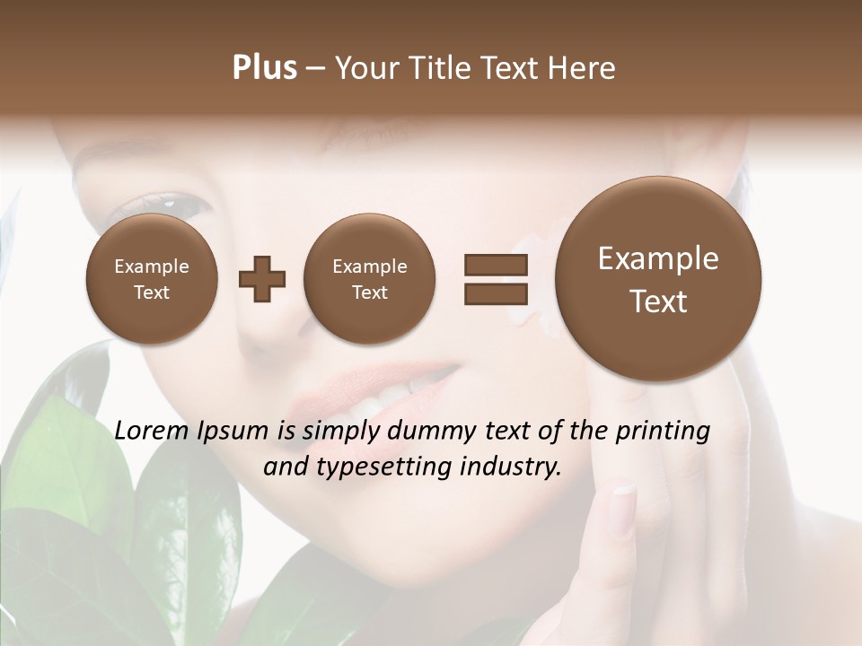 Moisturizer Freshness Healthcare PowerPoint Template