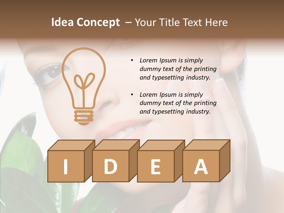 Moisturizer Freshness Healthcare PowerPoint Template