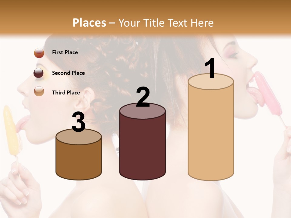 Glamour Bright Girlfriends PowerPoint Template