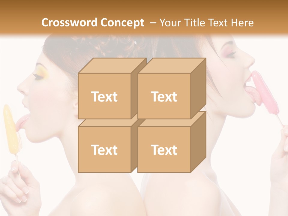 Glamour Bright Girlfriends PowerPoint Template