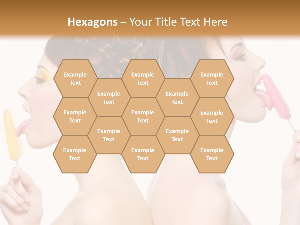 Glamour Bright Girlfriends PowerPoint Template