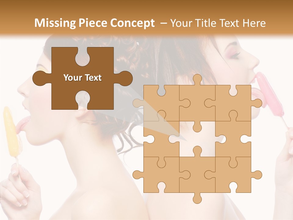 Glamour Bright Girlfriends PowerPoint Template