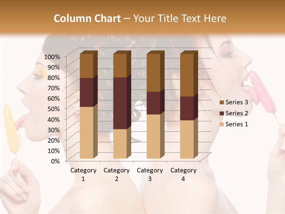 Glamour Bright Girlfriends PowerPoint Template