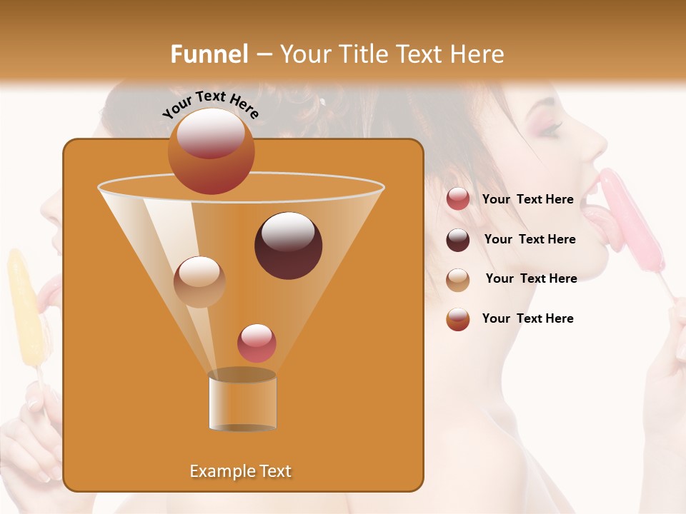 Glamour Bright Girlfriends PowerPoint Template