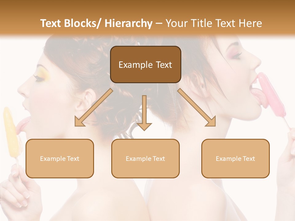 Glamour Bright Girlfriends PowerPoint Template