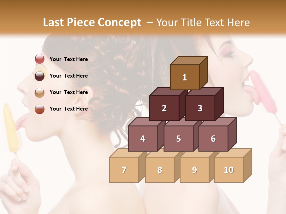 Glamour Bright Girlfriends PowerPoint Template