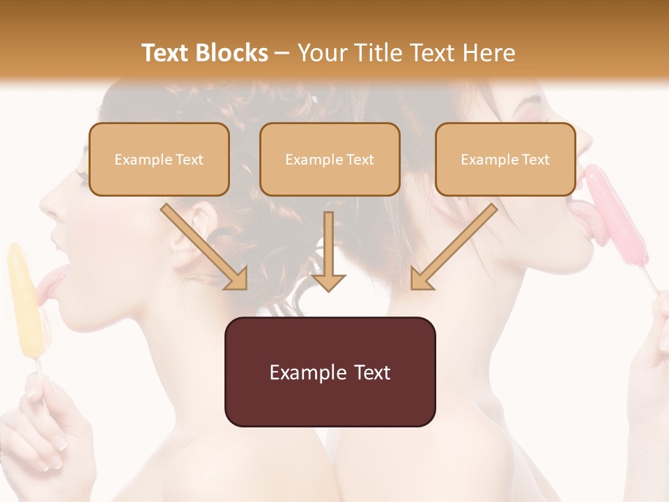 Glamour Bright Girlfriends PowerPoint Template