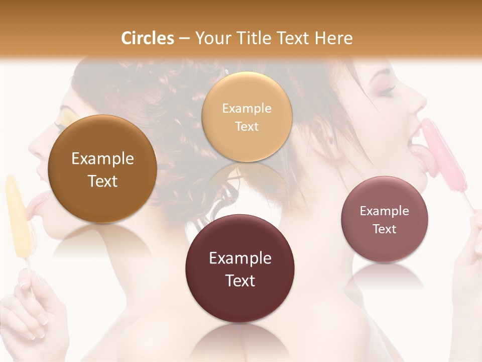 Glamour Bright Girlfriends PowerPoint Template