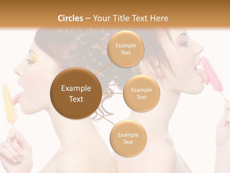 Glamour Bright Girlfriends PowerPoint Template