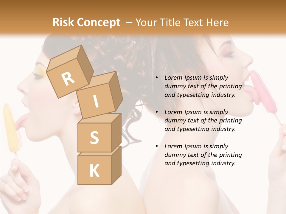 Glamour Bright Girlfriends PowerPoint Template