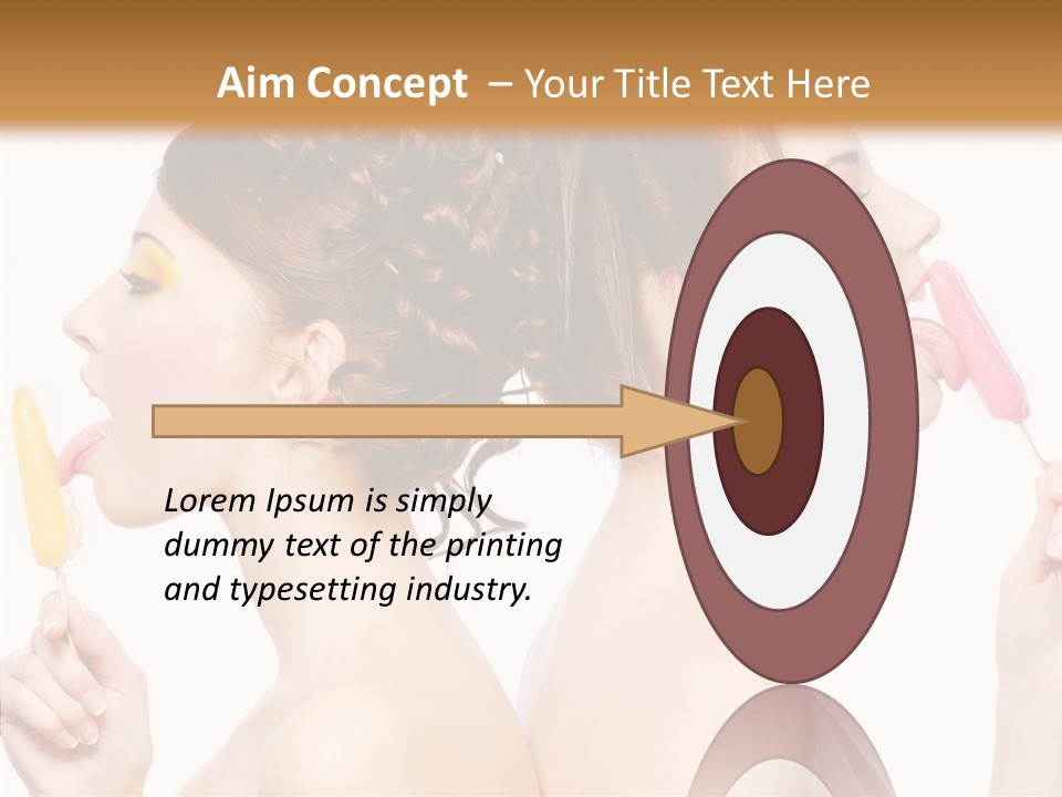 Glamour Bright Girlfriends PowerPoint Template