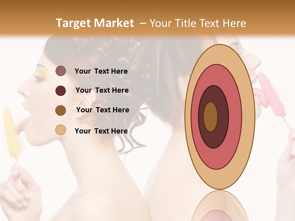 Glamour Bright Girlfriends PowerPoint Template