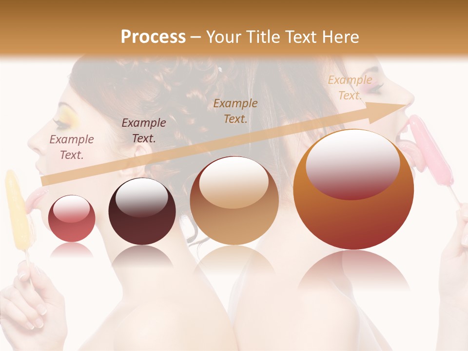 Glamour Bright Girlfriends PowerPoint Template