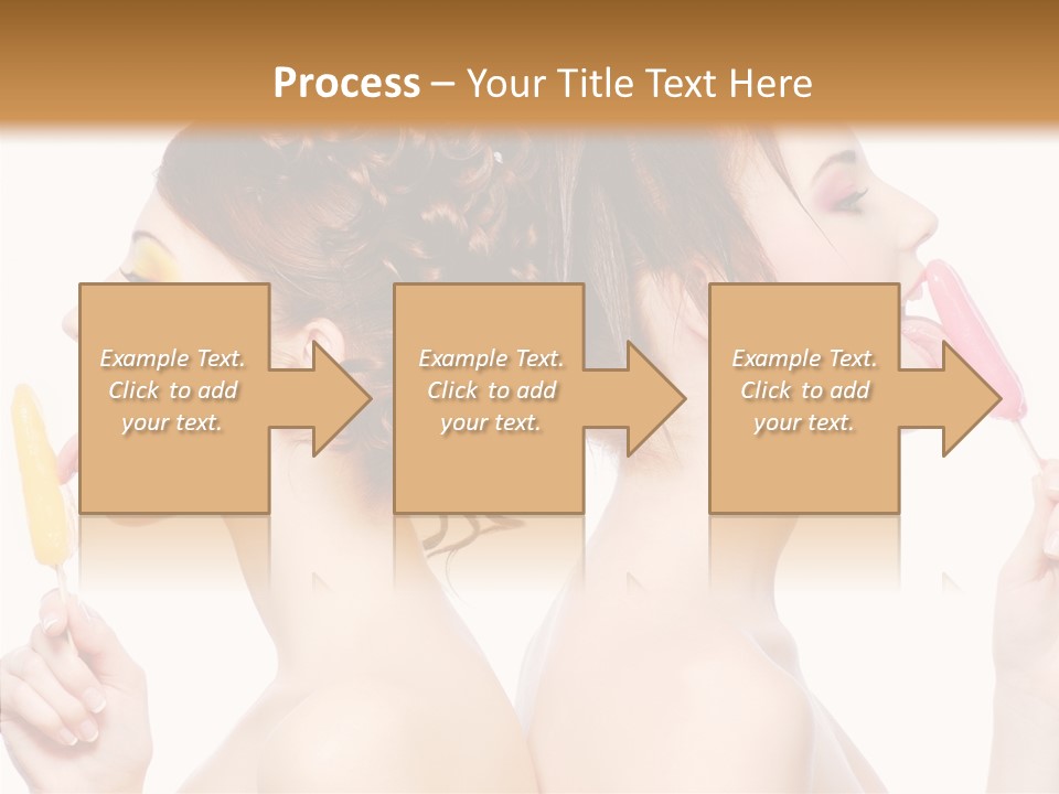 Glamour Bright Girlfriends PowerPoint Template