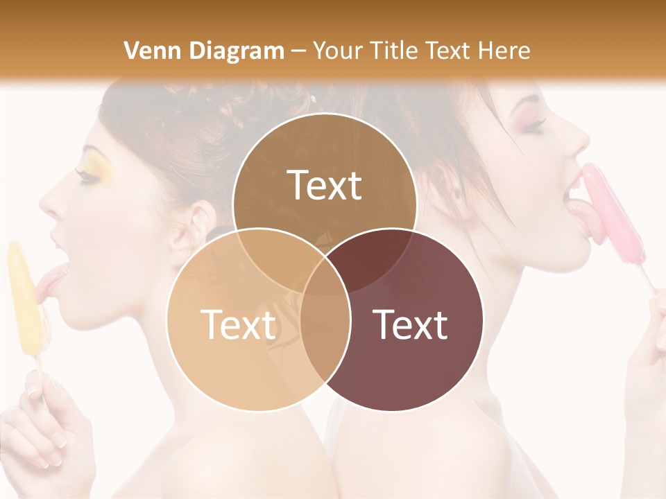 Glamour Bright Girlfriends PowerPoint Template