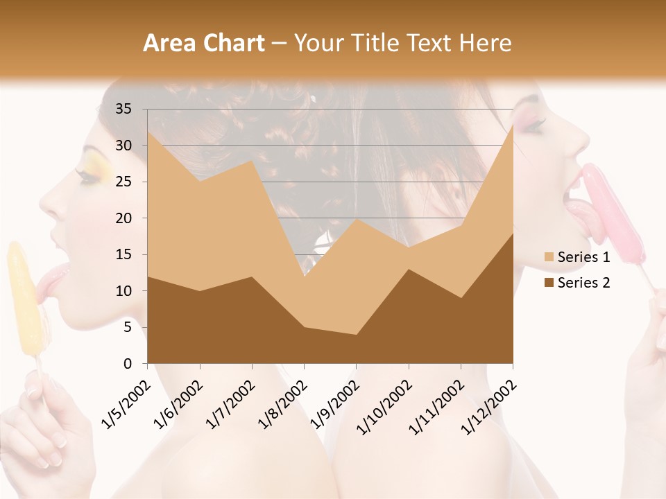 Glamour Bright Girlfriends PowerPoint Template