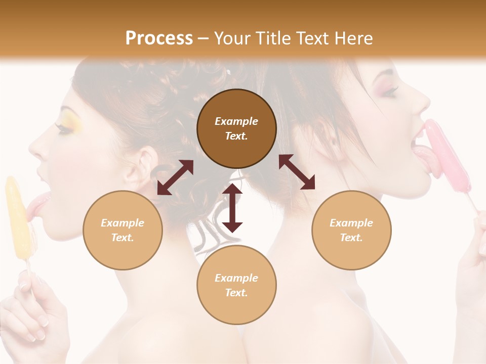 Glamour Bright Girlfriends PowerPoint Template