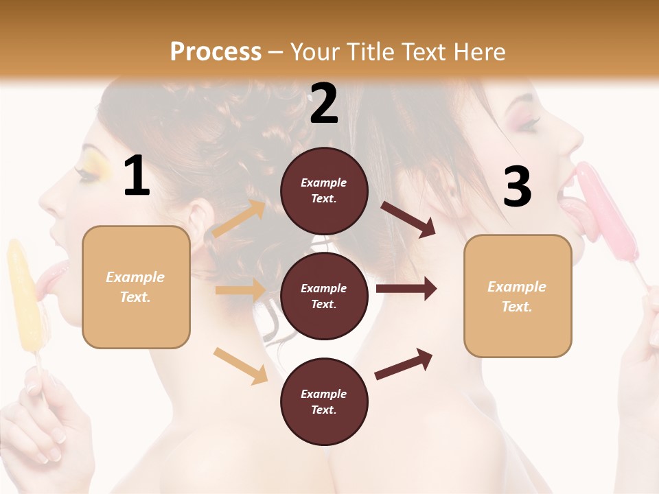 Glamour Bright Girlfriends PowerPoint Template